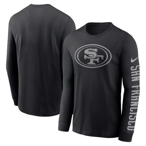 Men's San Francisco 49ers Black Long Sleeve T-Shirt
